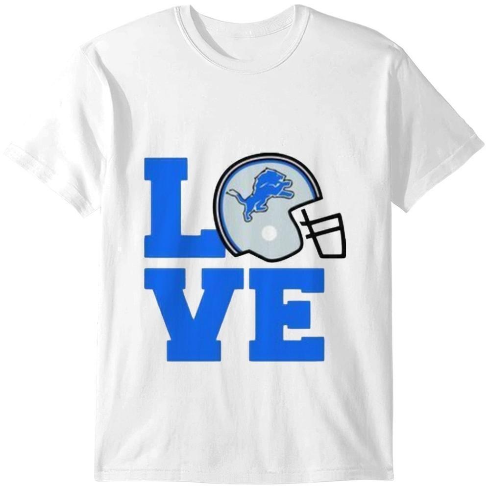 Detroit Lions Love Football Sports Pride Unisex T-Shirt